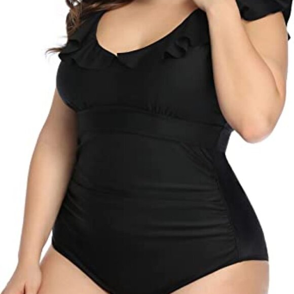 #5❤️ Brand new with tags Daci Falbala Plus Size One Piece Swimsuit for Women - Picture 3 of 7